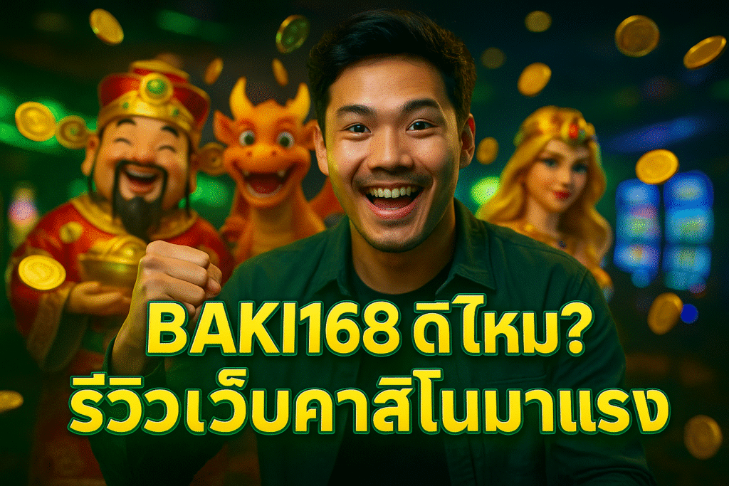 BAKI168 ดีไหม? รีวิวเว็บคาสิโนมาแรง